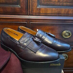 Vintage Allen Edmonds NIB/NOS Bradenton Style Burgundy Size 11D #D6077